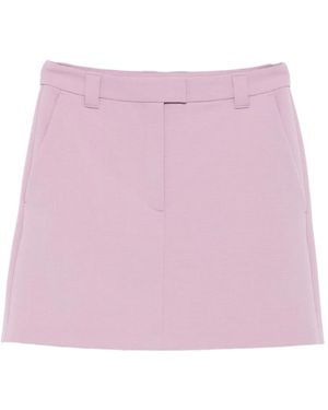 Marc O' Polo Flat-Front A-Line Mini Skirt - Pink