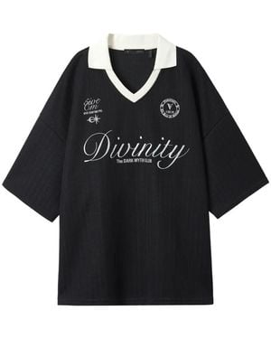 FIVE CM V-Neck Short-Sleeve T-Shirt - Black