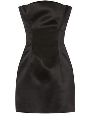Philosophy Di Lorenzo Serafini Minikleid Aus Satin - Schwarz