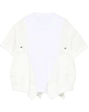 Sacai ショートスリーブ トップ - ホワイト