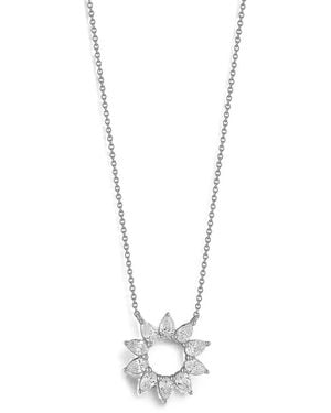 Dana Rebecca Taylor Elaine Diamond Flower Necklace - White