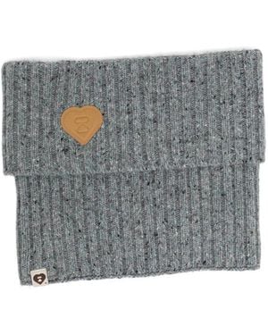 AAPE BY A BATHING AP Heart-Motif Ribbed Scarf - Grey