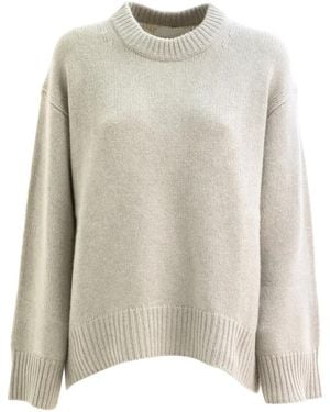 Lisa Yang Gerippter Pullover - Weiß