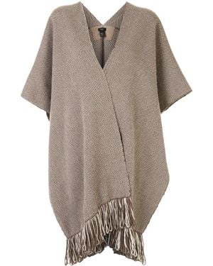 Voz 'Lineas Fringe' Mantel - Natur