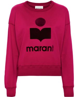 Isabel Marant Mobyli Logo-Print Sweatshirt - Pink