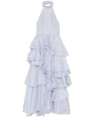 Aje. Fayette Ruffled Gown - White
