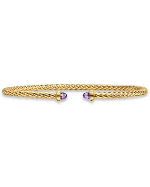 David Yurman Micro Cablespira Flex Bracelet - White