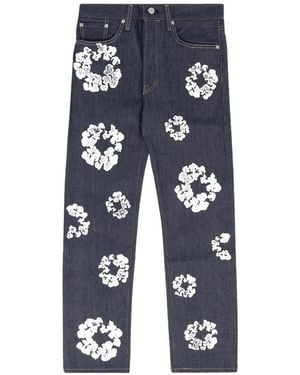 DENIM TEARS X Levi's Wreath Selvedge Jeans - Blue