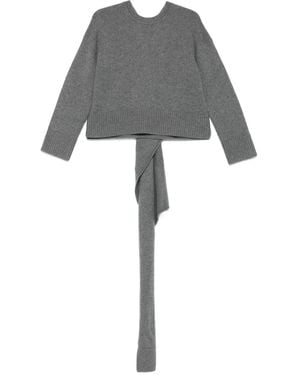 Jonathan Simkhai Pullover mit Schaldetail - Grau