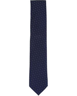 ZEGNA Patterned Polka-Dot Tie - Blue
