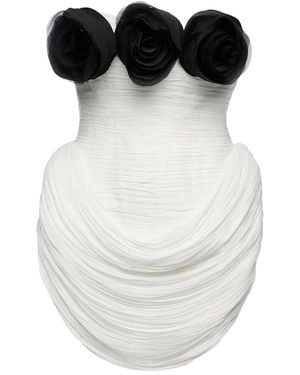 Ana Radu Rose-Embellishment Maxi Dress - Black