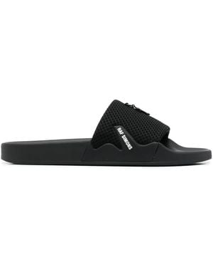 Raf Simons Sandali Slides Astra Con Logo - Nero