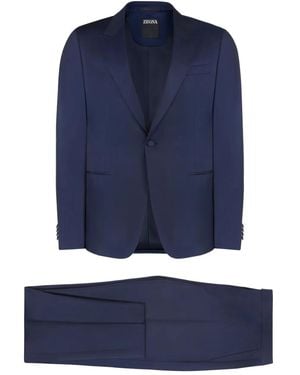 ZEGNA Single-Breasted Suit - Blue