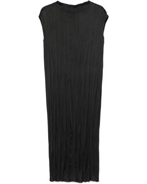 Antonelli Satin Midi Dress - Black