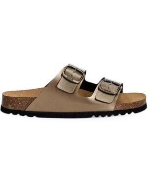 Scholl Sandalias Josephine Con Hebilla - Marrón