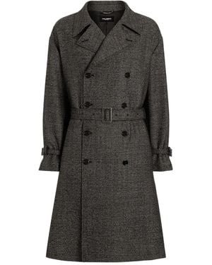 Dolce & Gabbana Cappotto Con Cintura - Grigio