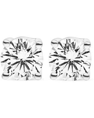 VEYNOU 14Kt Ella Diamond Stud Earrings - White