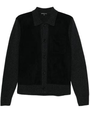 James Perse Cardigan Mit Aufgesetzten Taschen - Schwarz