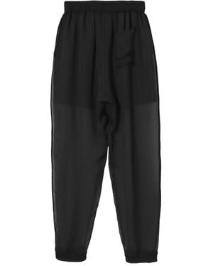 Undercover Elasticated-Waist Tapered Trousers - Black