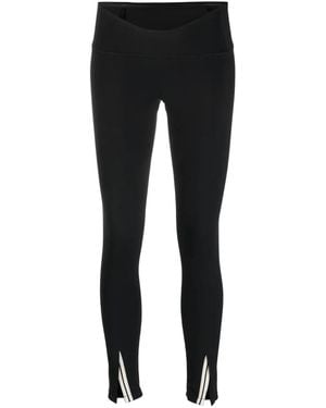 Palm Angels Leggings With Curved Waistband - Black
