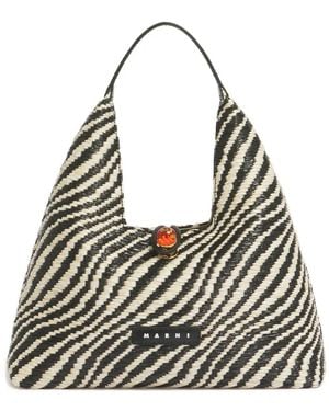 Marni Bolso Con Asa En El Tope - Gris