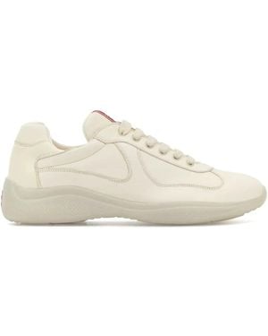 Prada Sneakers aus Leder - Weiß