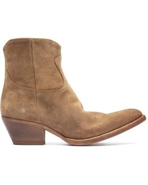 Officine Creative Wanda 103 Zip Leather Boots - Brown