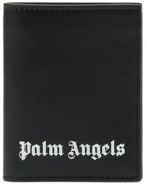 Palm Angels Logo Bifold Wallet - Black
