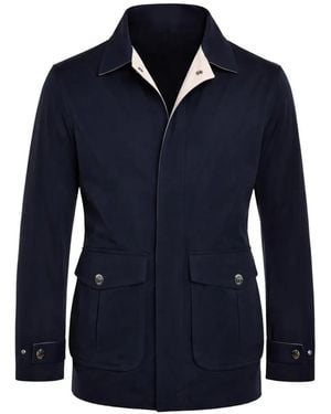 Kiton Collared Jacket - Blue