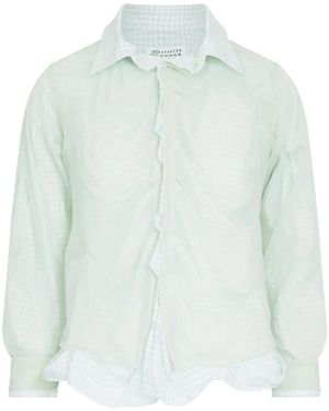 Maison Margiela Double-Layer Cotton Shirt - Green