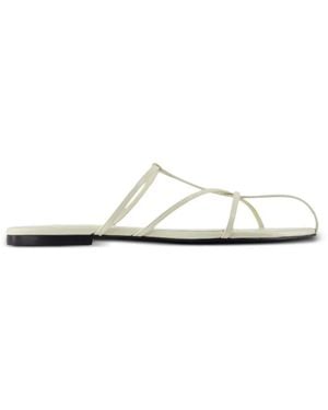 Jil Sander Sandalen Aus Glattem Leder - Weiß