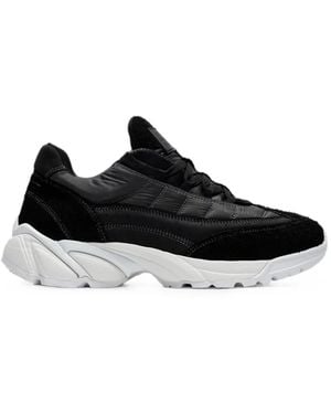 MM6 by Maison Margiela Paneled Chunky Low-Top Sneakers - Black