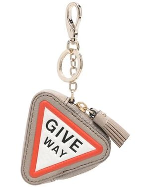 Anya Hindmarch Triangular Keyring Purse - ホワイト