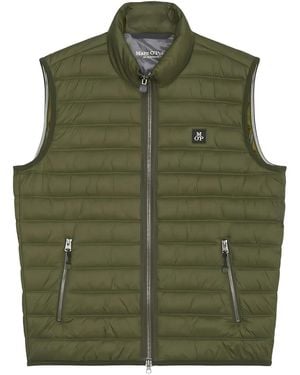 Marc O' Polo Quilted Zip-Up Gilet - Green