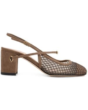 Jennifer Chamandi Mattia Slingback-Pumps - Grün