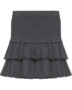 Isabel Marant Naomi Cotton Mini Skirt - Grey