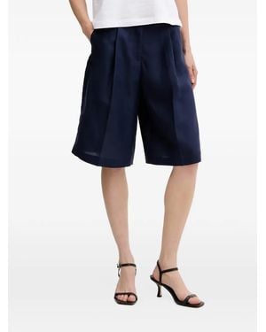 Benetton Pleated Shorts - Blue