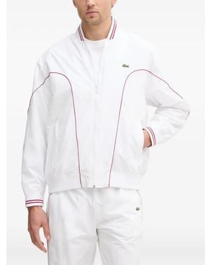 Lacoste Chaqueta Con Parche Del Logo - Blanco