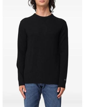Woolrich Crew-Neck Lambswool Jumper - Black