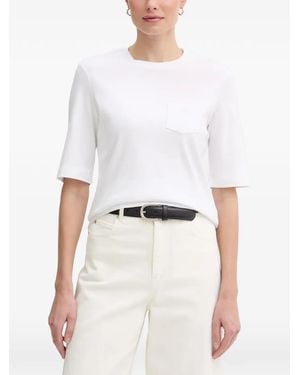Joop! Tonja Logo-Embellished Pocket T-Shirt - White