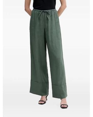 Benetton Drawstring Wide-Leg Pants - Green