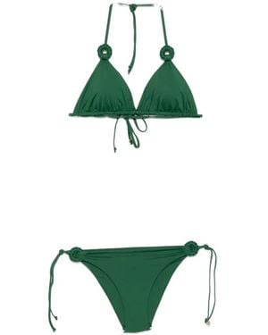 Fisico Ring-Detail Bikini - Green