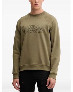 Fjallraven Logo Crew-neck Sweatshirt - Green