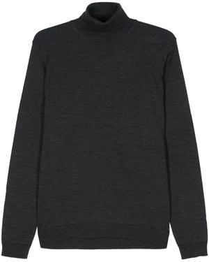 Nuur Roll-Neck Merino Jumper - Black