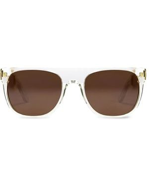 Retrosuperfuture Flat-Top-Detail Sunglasses - Brown