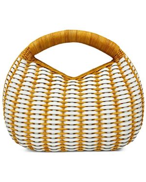 Serpui Wicker Skye Tote Bag - Metallic