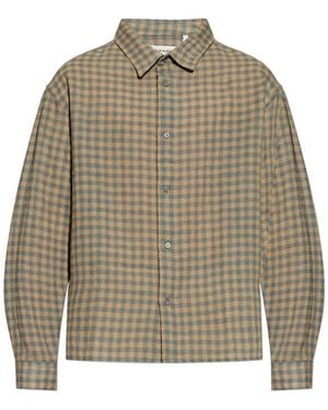 FRAME チェック シャツ - グレー