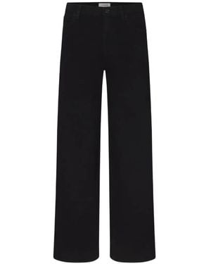 FRAME Slim Palazzo Jeans - Black