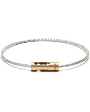 Le Gramme 18Kt And Titanium 6G Cable Bracelet - White