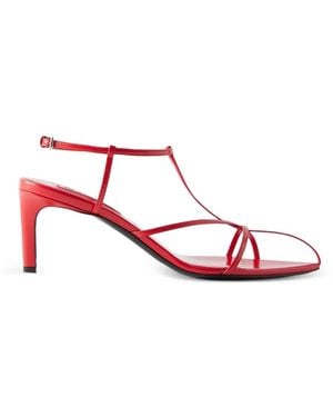 Jil Sander Strap Heeled Sandals - Pink